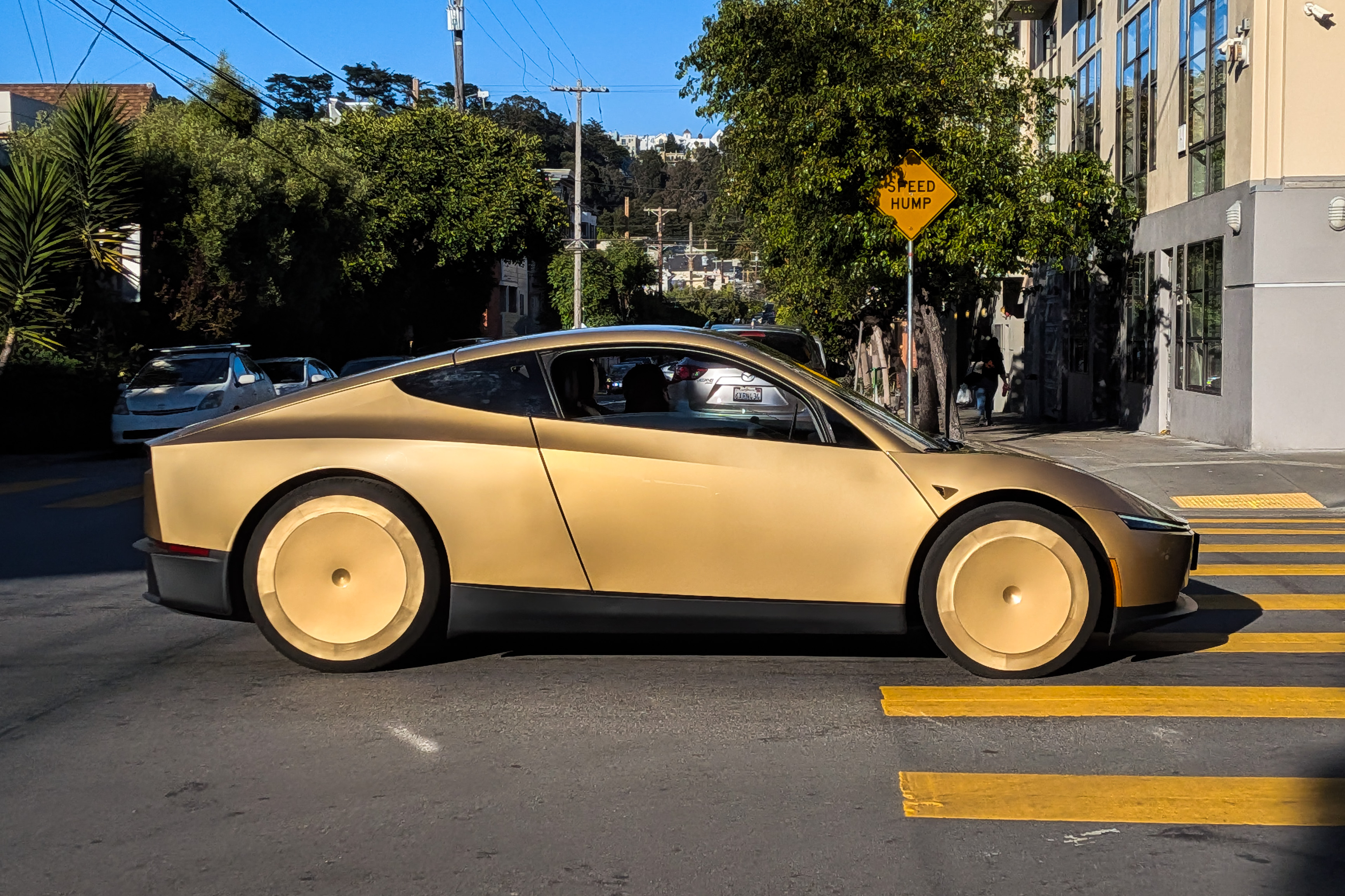 Tesla Cybercab em São Francisco, em junho de 2026