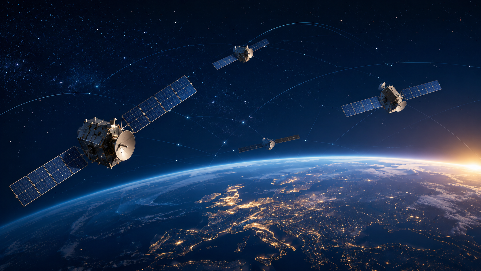 Constelação de satélites europeus para comunicações seguras em órbita média