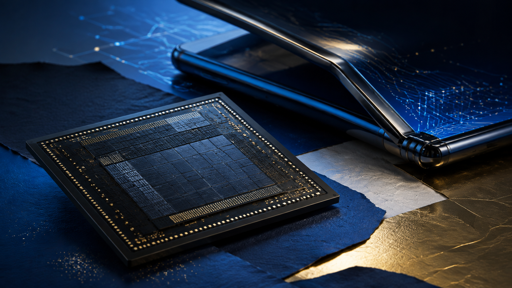 Chip de memória avançado destinado a smartphones dobráveis e dispositivos móveis